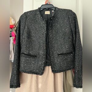 Elie Tahari Women's Black Tweed Blazer